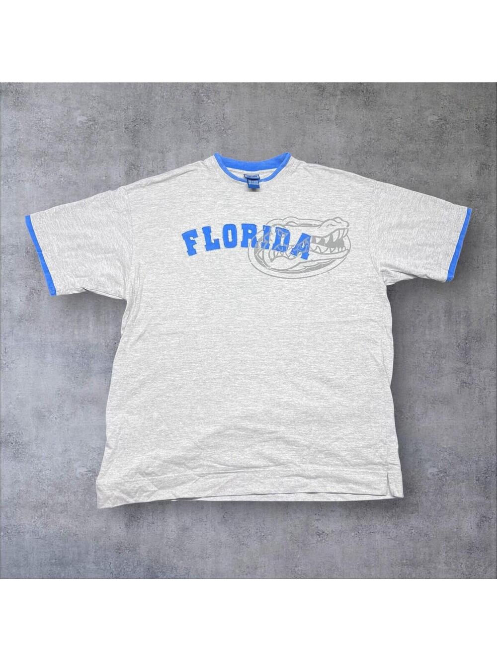 Vintage Y2K University Florida Gators Spell Out Center Logo Champs Men’s Tee XXL